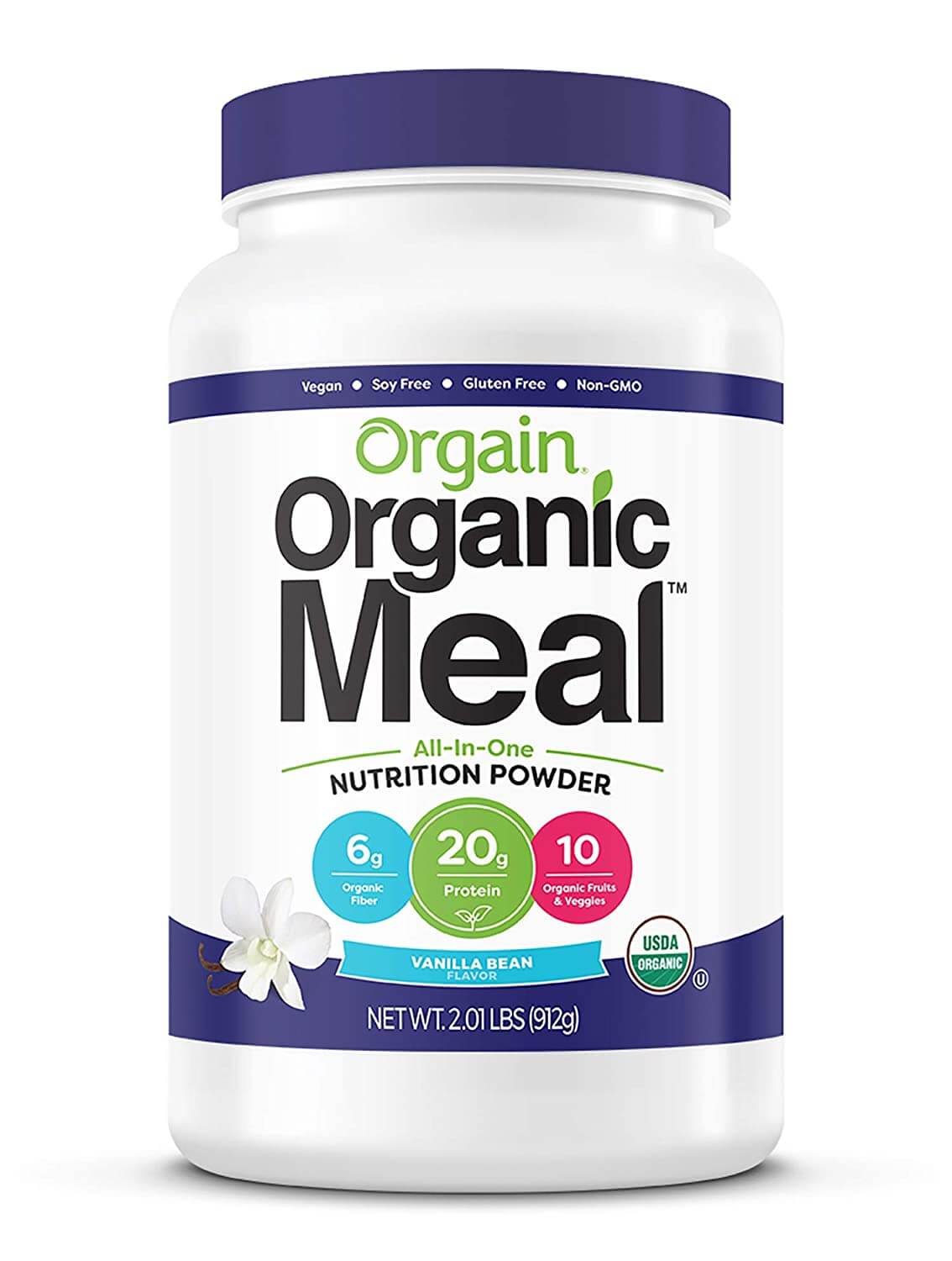 Orgain Organic Meal Replacement Powder Without Stevia