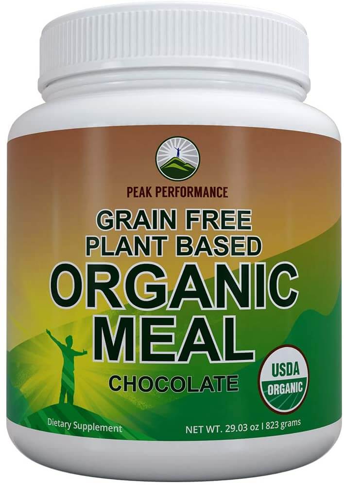 Organic Vegan Paleo Meal Replacement Powder by Peak Performance