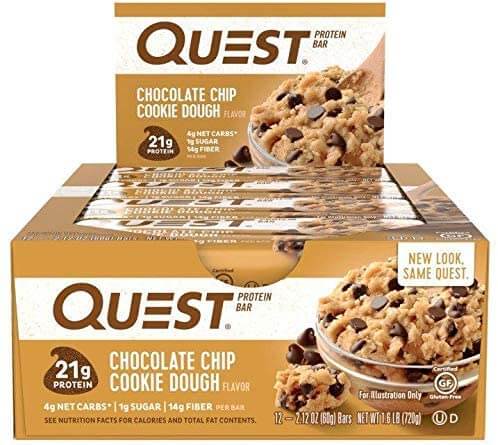 Quest Nutrition Chocolate Chip Cookie Dough Protein Bar review