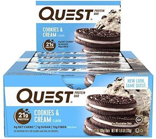 Quest Nutrition Cookies and Cream Protein Bar Review