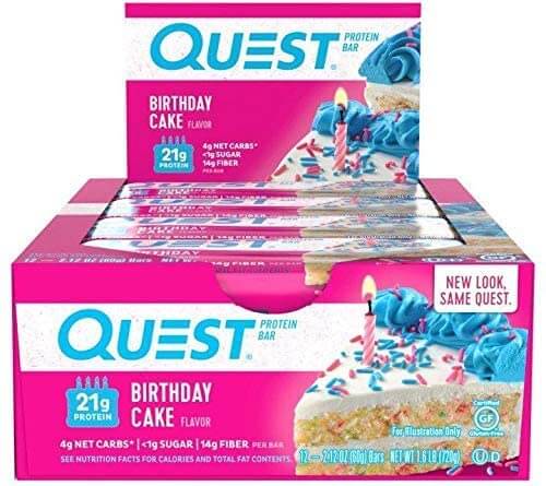 uest Nutrition Protein Bar Birthday Cake Review