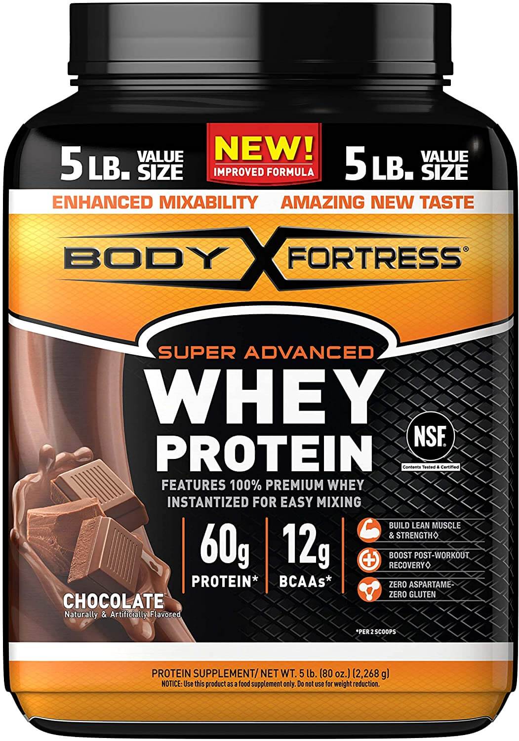 Body Fortress Whey Protein Supplement To Mix With Water Review