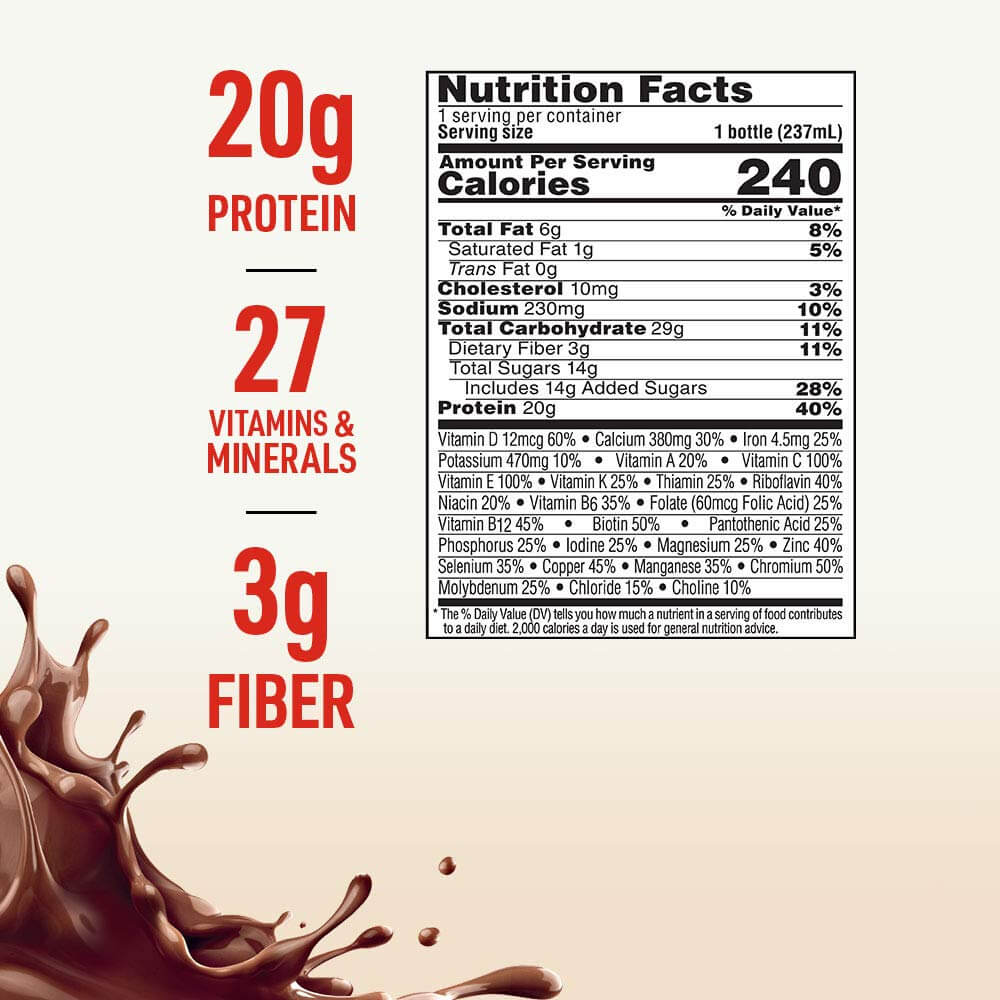 Boost High Protein Meal Replacement Shake nutrition facts