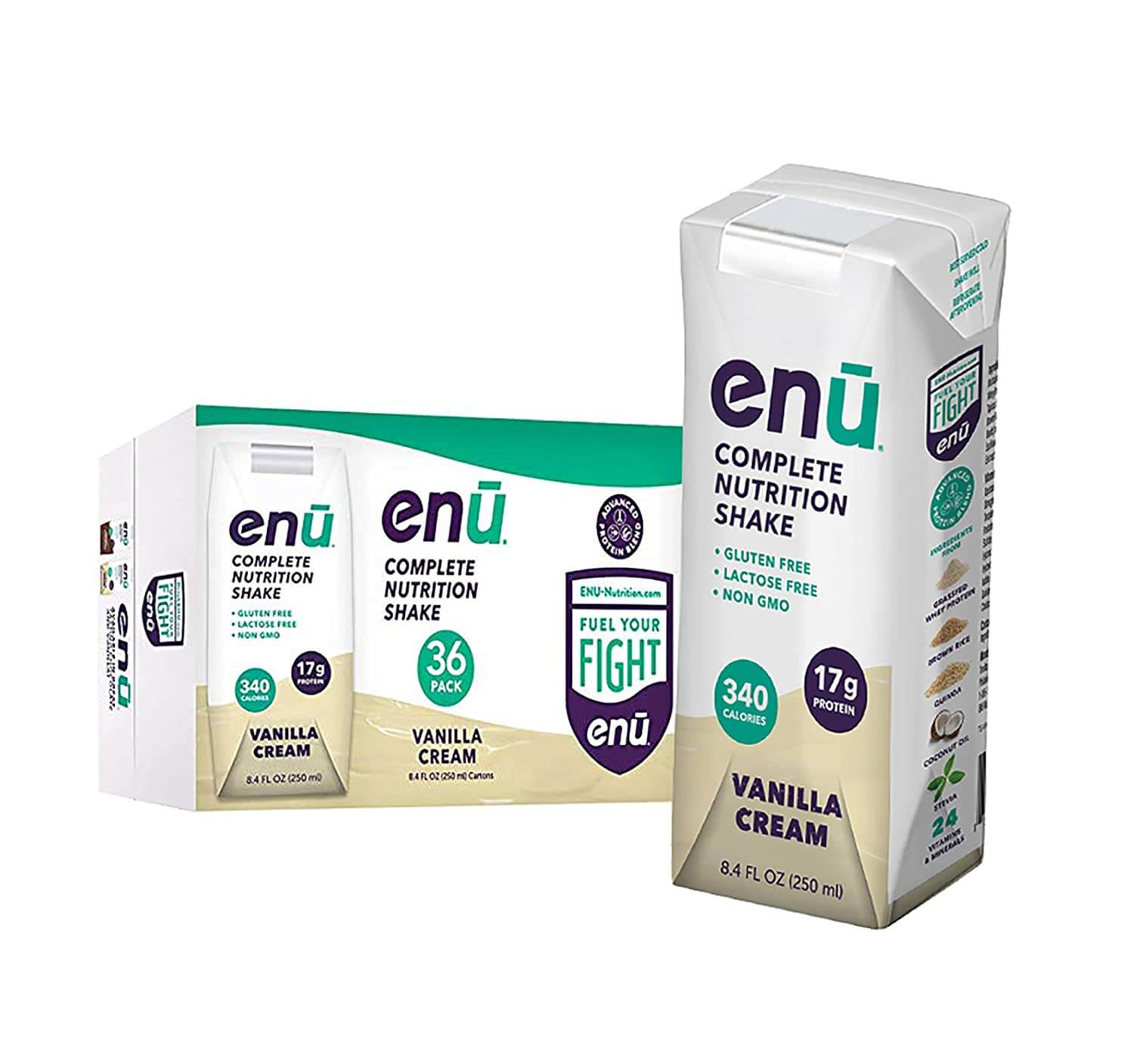 ENU RTD Vanilla High Calories Whey Protein Shake