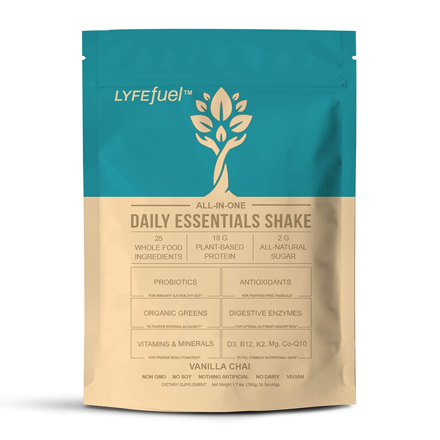 Lyfe Fuel gluten free & plant-based meal replacement Powder