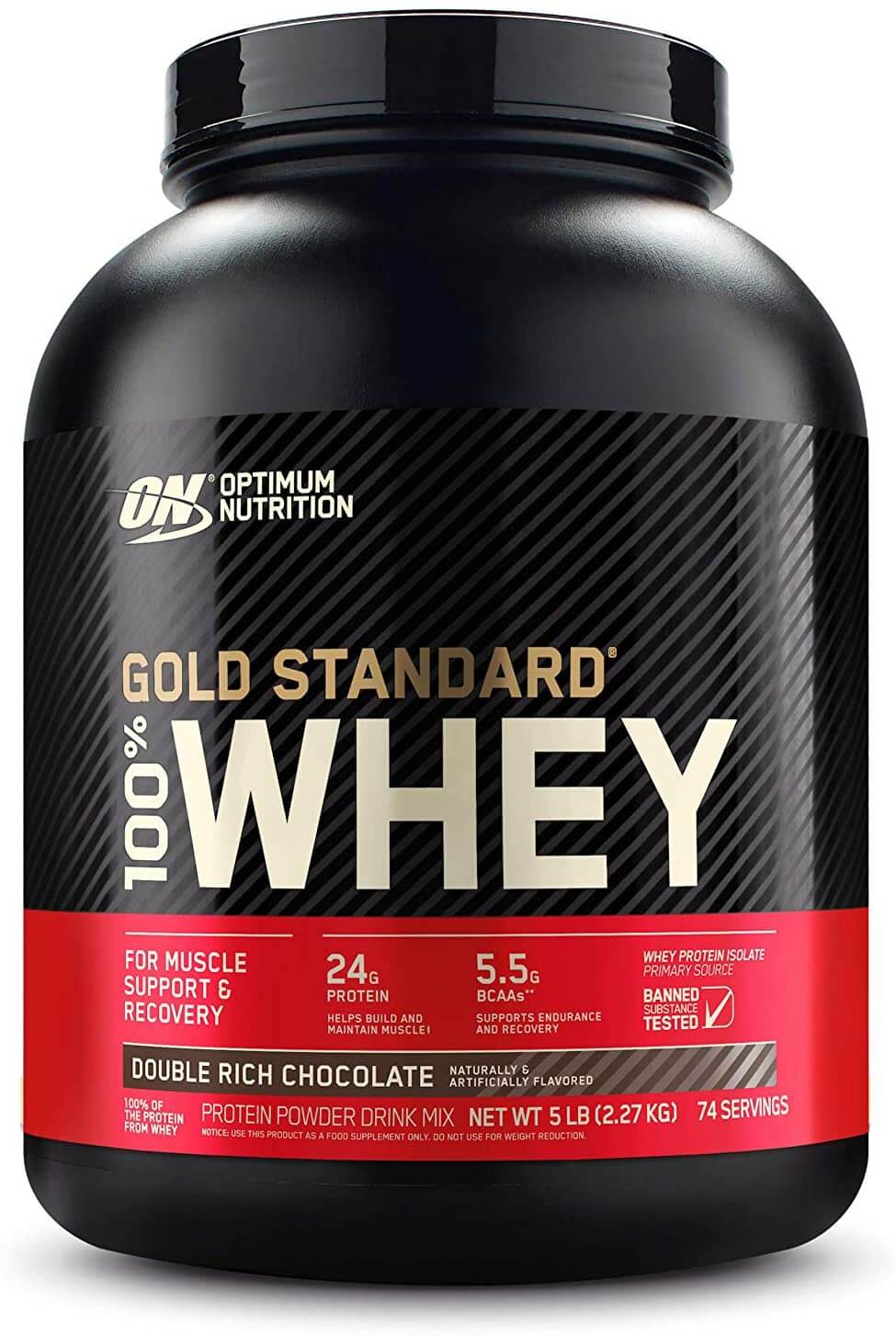 ON Gold Standard mixing Protein Powder With Water